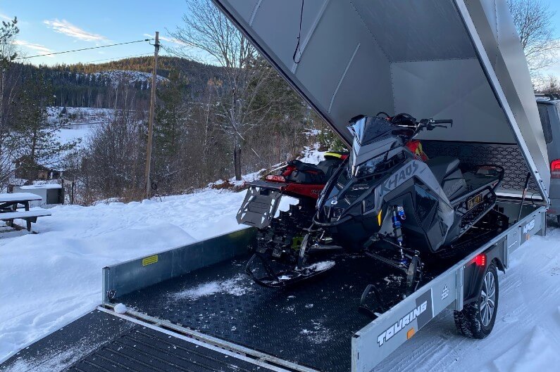 4P Touring snøscooter-tilhenger