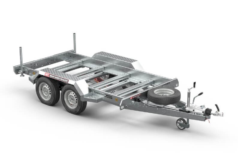 Brian James Chassis Plant maskinhenger chassi med tverrbjelker