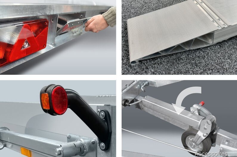 Anssems AMT , bilder på detaljer på biltransporteren